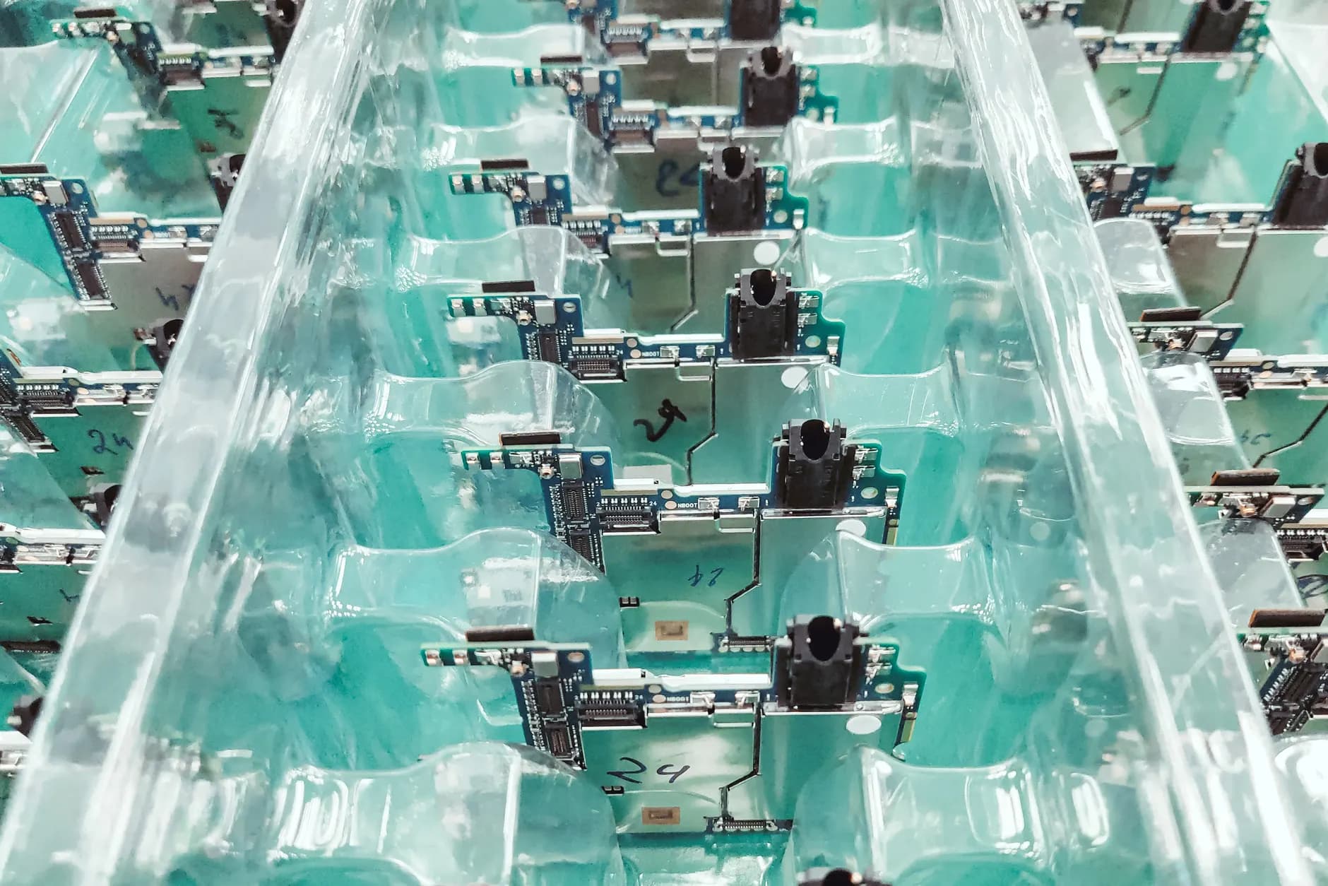 Electronics production line for power conversion boards