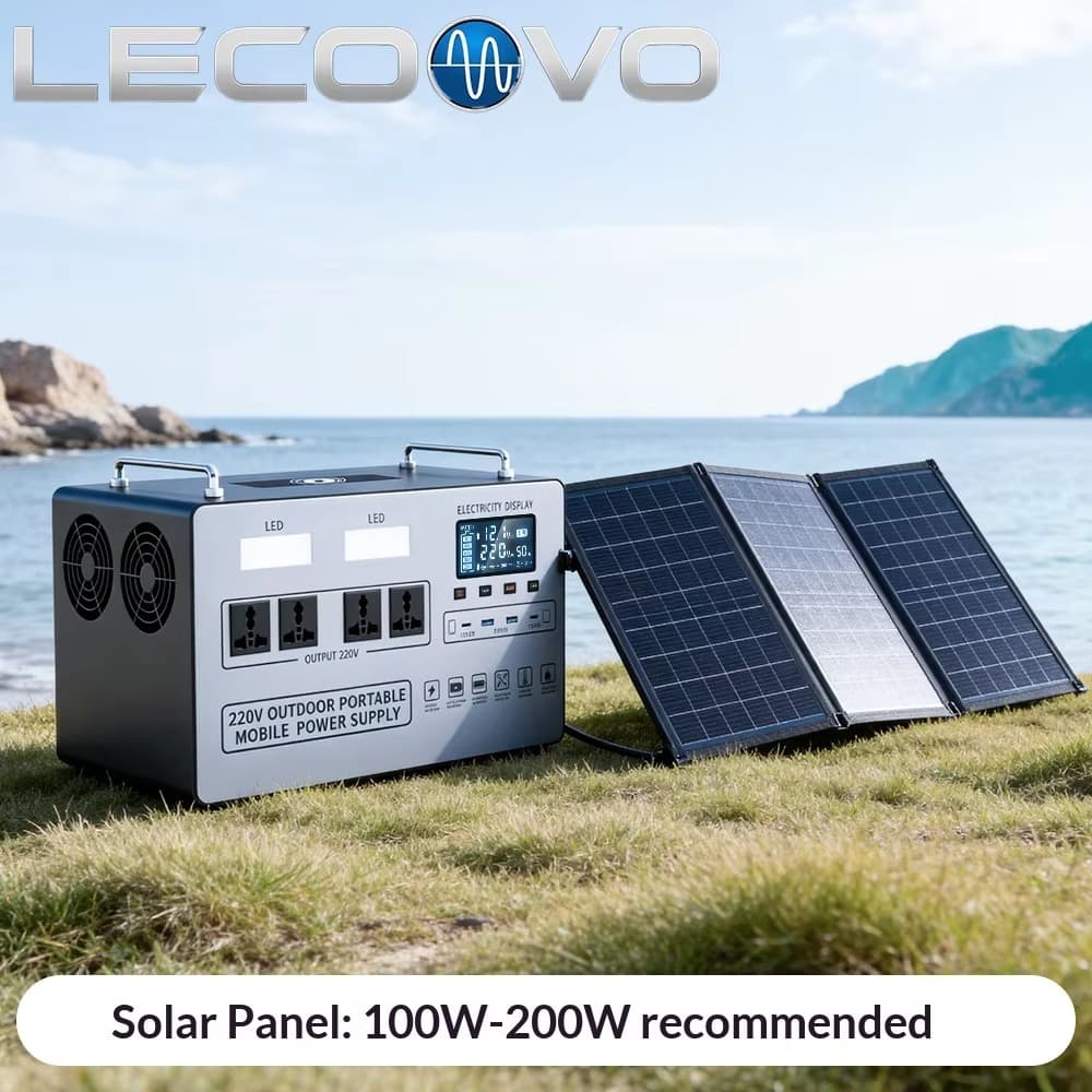 LECOOCO D1200S 1200W Portable Power Station Emergency Energy Storage Suitable for Road Trips and Home Backup, LECOOCO D1200S 1200W Portable Power Station, 深圳市一能精密科技有限公司