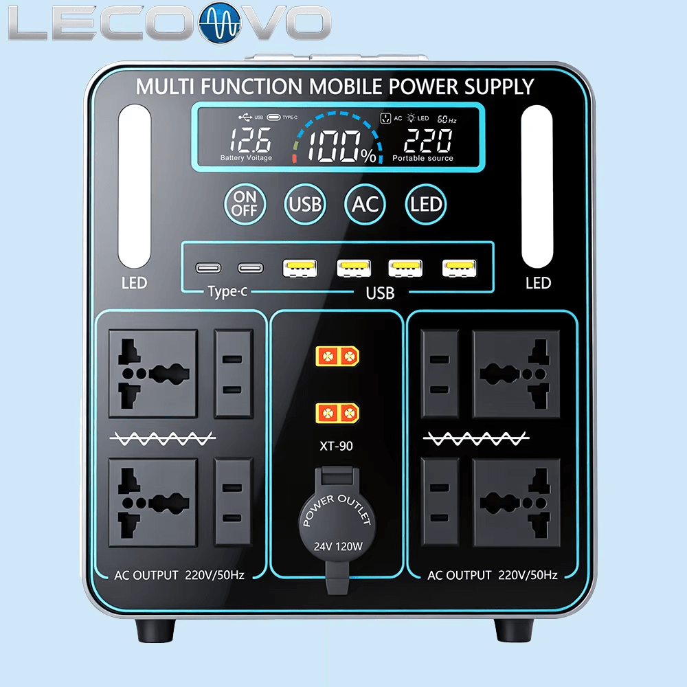 LECOOVO E1500S 1500W Original Factory LiFePO4 Battery Pack Portable Power Station with Solar Fast Charging Power Bank, LECOOVO E1500S 1500W Portable Power Station, 深圳市一能精密科技有限公司
