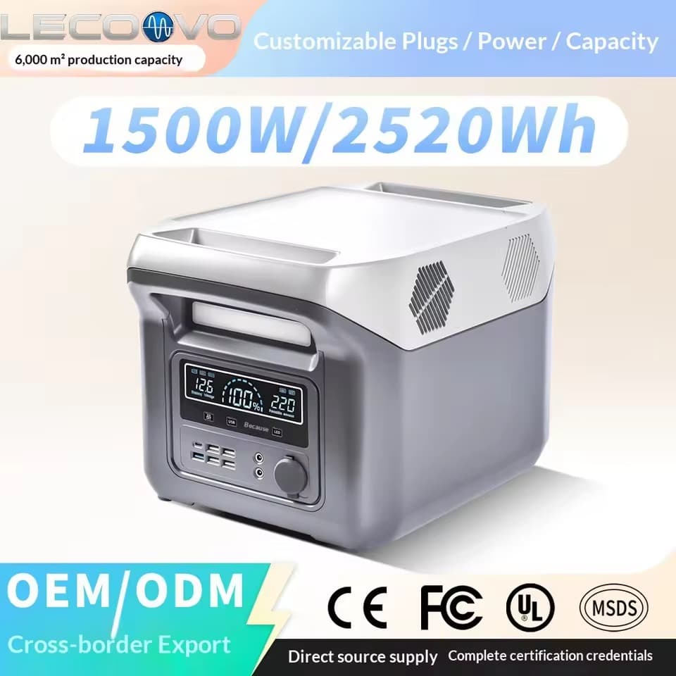 LECOOVO B1500S 1500W Camping Portable LFP Battery Energy Storage Power Station, LECOOVO B1500S 1500W Portable Power Station, 深圳市一能精密科技有限公司