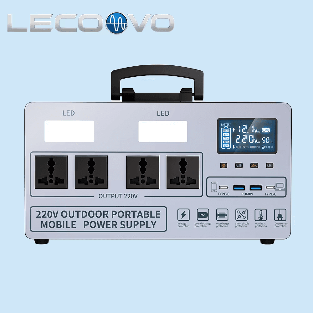 LECOOVO D600S Portable Power Station, LiFePO4 Battery, Fast Charging, Solar Generator for Home, Camping & RV, LECOOVO D300S 300W LiFePO4 Portable Power Station, 深圳市一能精密科技有限公司