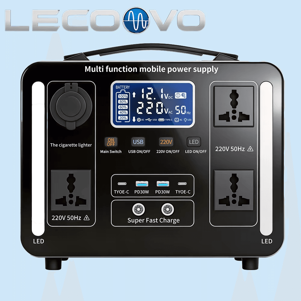 LECOOVO H600S 600W Portable Power Station Outdoor Solar Generator Backup Battery Pack, LECOOVO H600S 600W Portable Power Station, 深圳市一能精密科技有限公司