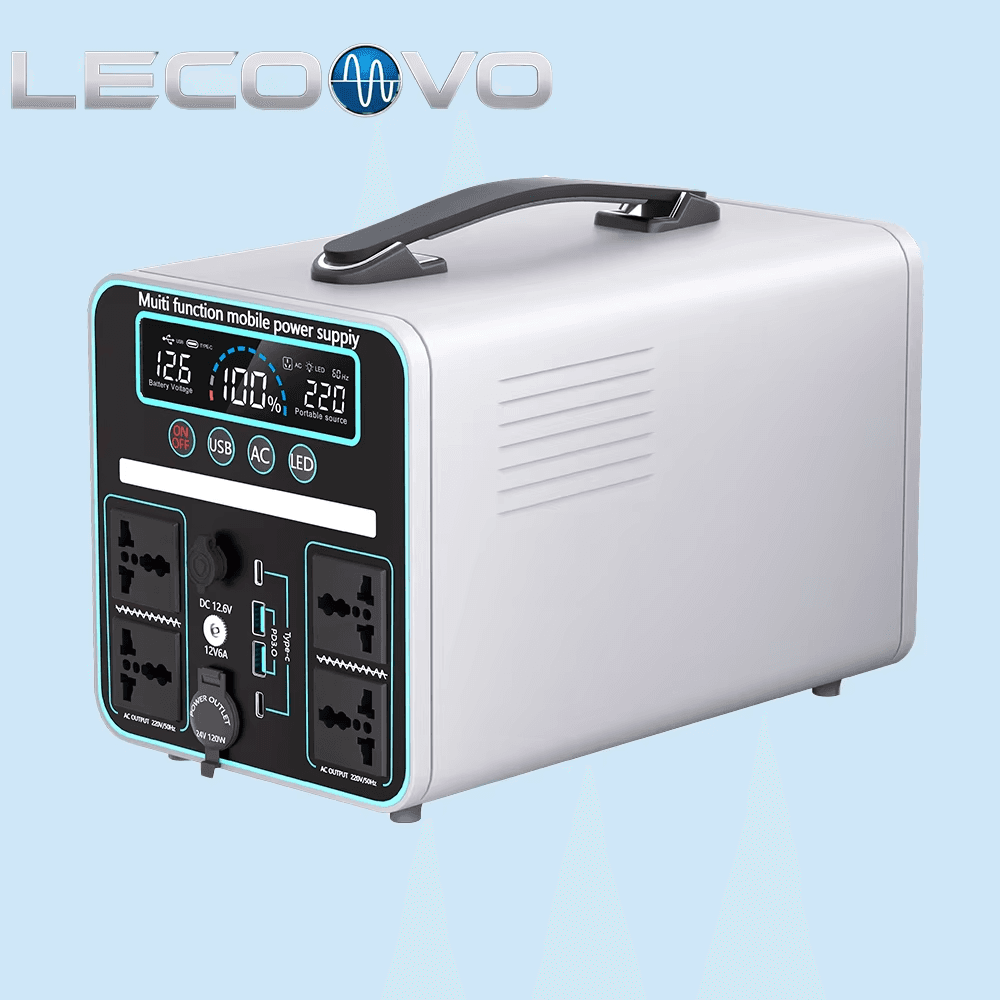 LECOOVO E1200S 1200W Portable Generator Solar Home Energy Storage System for Home Power with MPPT LiFePO4, LECOOVO E1200S Portable Solar Generator, 深圳市一能精密科技有限公司