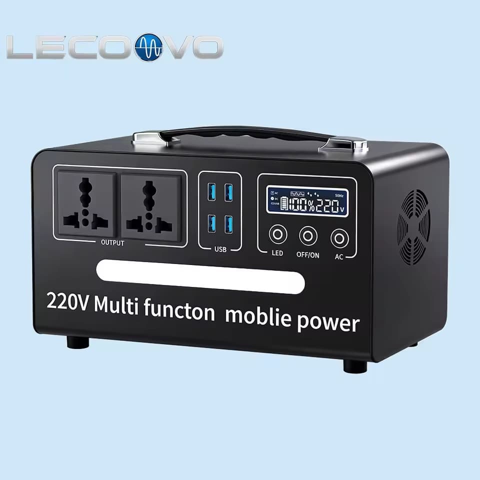 LECOOVO D300S 300W LiFePO4 Battery Portable Design Home Emergency Energy Storage System, LECOOVO D300S 300W LiFePO4 Portable Power Station, 深圳市一能精密科技有限公司