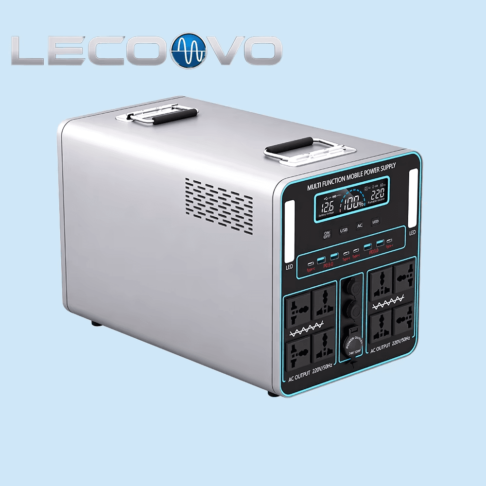 LECOOVO E3000S Portable Power Station, LiFePO4 Battery, USB-C, Fast Charging, Solar Generator for Home, Camping & RV, LECOOVO E3000S Portable Power Station, 深圳市一能精密科技有限公司