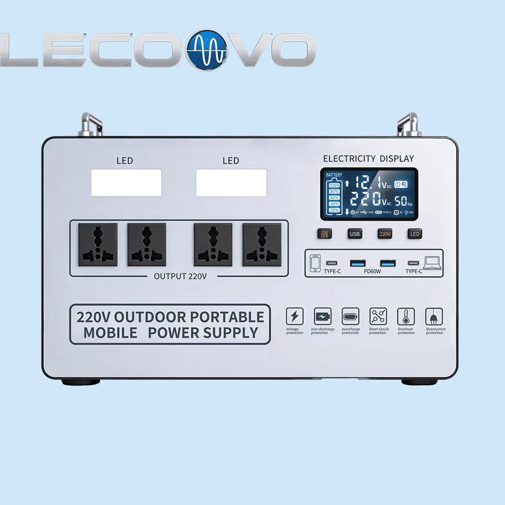 LECOOVO D1500S 1500W Solar Generator Energy Storage Power Supply Portable AC PD Power Banks & Power Station, LECOOVO D1500S 1500W Solar Generator, 深圳市一能精密科技有限公司