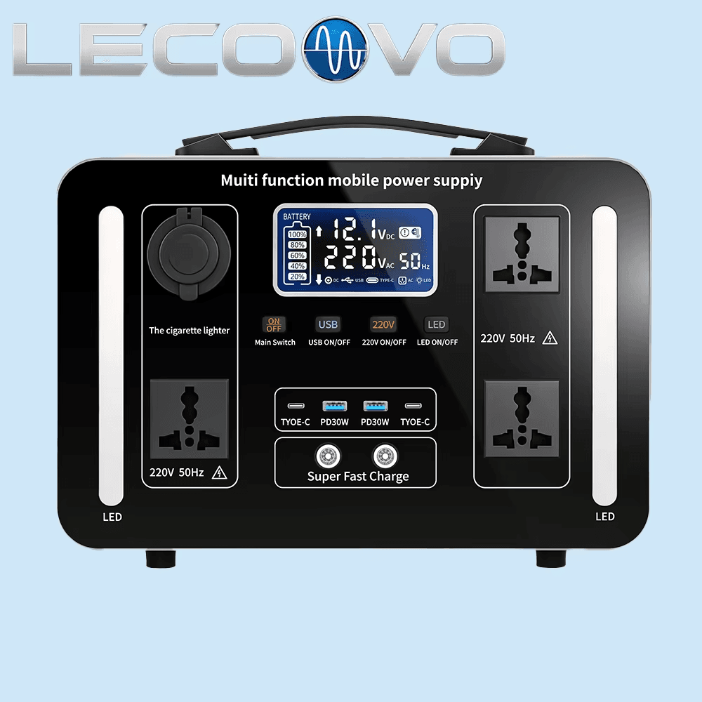 LECOOVO H1200S 1200W Portable Generator Solar Home Energy Storage System for Home Power with MPPT LiFePO4, LECOOVO H1200S 1200W Portable Generator, 深圳市一能精密科技有限公司