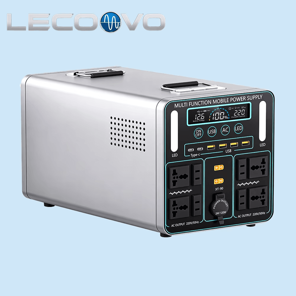 LECOOVO E1500S 1500W Original Factory LiFePO4 Battery Pack Portable Power Station with Solar Fast Charging Power Bank, LECOOVO E1500S 1500W Portable Power Station, 深圳市一能精密科技有限公司