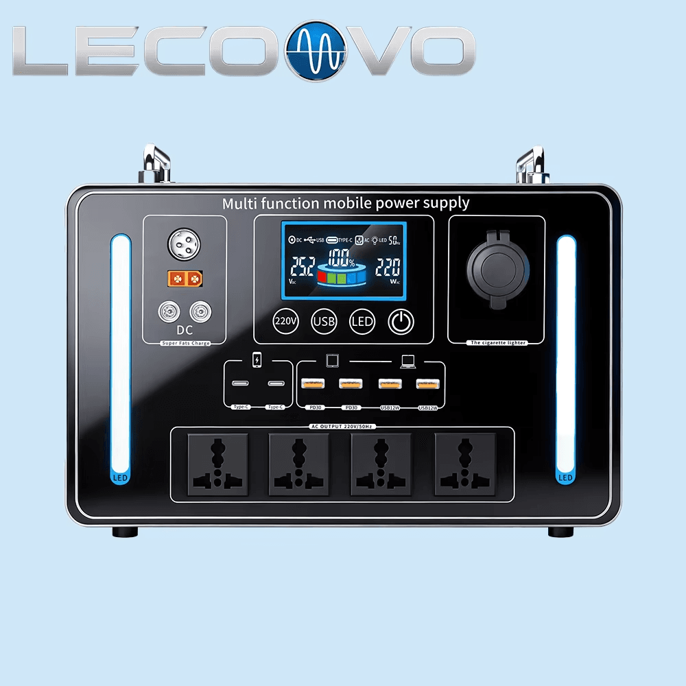 LECOOVO H1500S 1500W Portable Power Station, LiFePO4 Battery, MPPT, Solar Generator for Outdoor Use, LECOOVO H1500S 1500W Portable Power Station, 深圳市一能精密科技有限公司