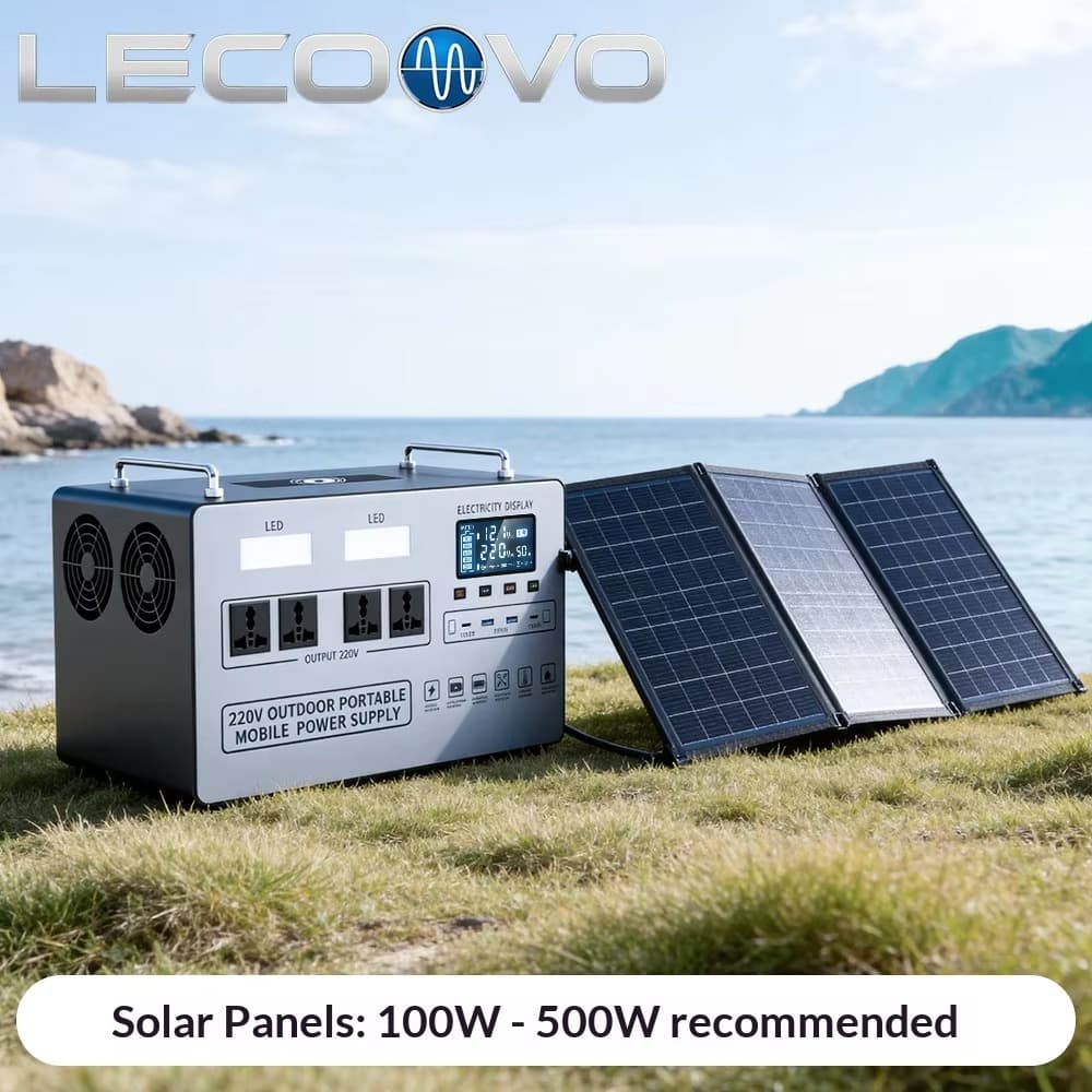 LECOOVO D1500S 1500W Solar Generator Energy Storage Power Supply Portable AC PD Power Banks & Power Station, LECOOVO D1500S 1500W Solar Generator, 深圳市一能精密科技有限公司