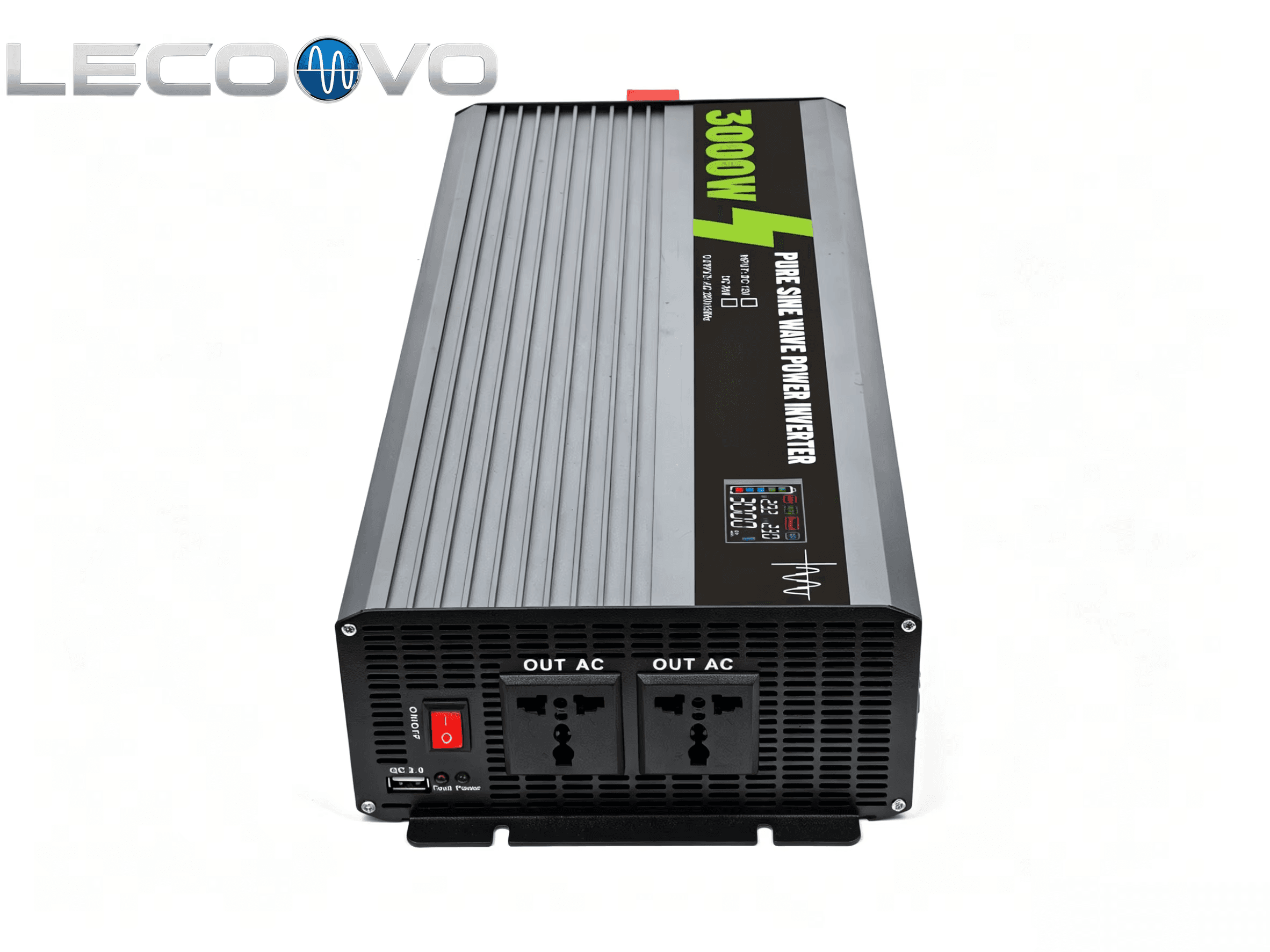 LECOOVO 12V to 220V 3000W Pure Sine Wave Power Inverter for RV, Camping ang Emergency, LECOOVO 3000W Pure Sine Wave Inverter 12V to 220V, 深圳市一能精密科技有限公司
