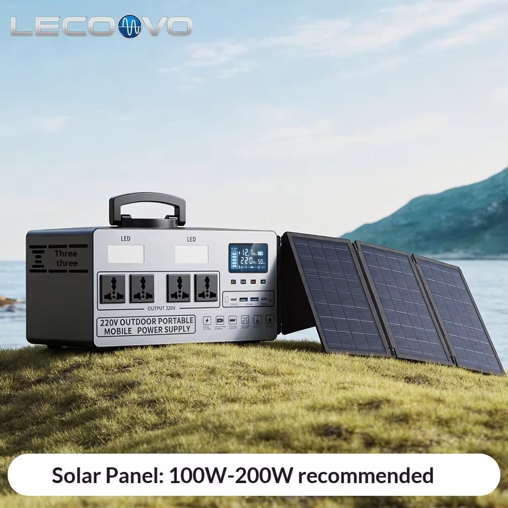 LECOOVO D600S Portable Power Station, LiFePO4 Battery, Fast Charging, Solar Generator for Home, Camping & RV, LECOOVO D300S 300W LiFePO4 Portable Power Station, 深圳市一能精密科技有限公司