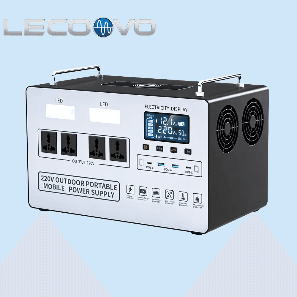LECOOVO D1500S 1500W Solar Generator Energy Storage Power Supply Portable AC PD Power Banks & Power Station, LECOOVO D1500S 1500W Solar Generator, 深圳市一能精密科技有限公司