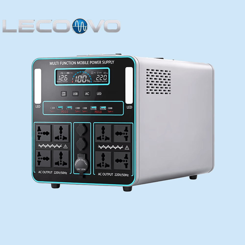 LECOOVO E3000S Portable Power Station, LiFePO4 Battery, USB-C, Fast Charging, Solar Generator for Home, Camping & RV, LECOOVO E3000S Portable Power Station, 深圳市一能精密科技有限公司