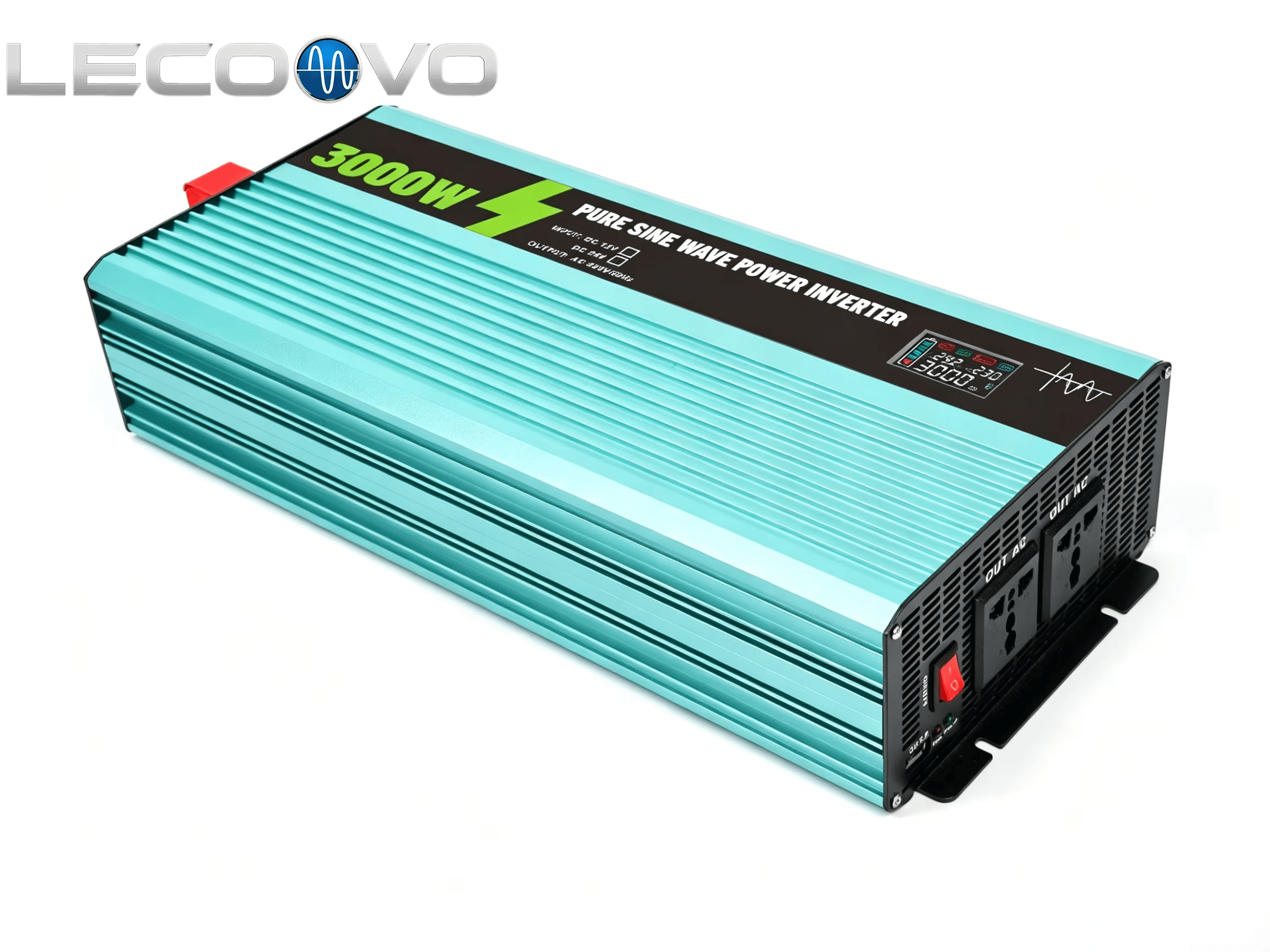 LECOOVO 12V to 220V 3000W Pure Sine Wave Power Inverter for RV, Camping ang Emergency, LECOOVO 3000W Pure Sine Wave Inverter 12V to 220V, 深圳市一能精密科技有限公司