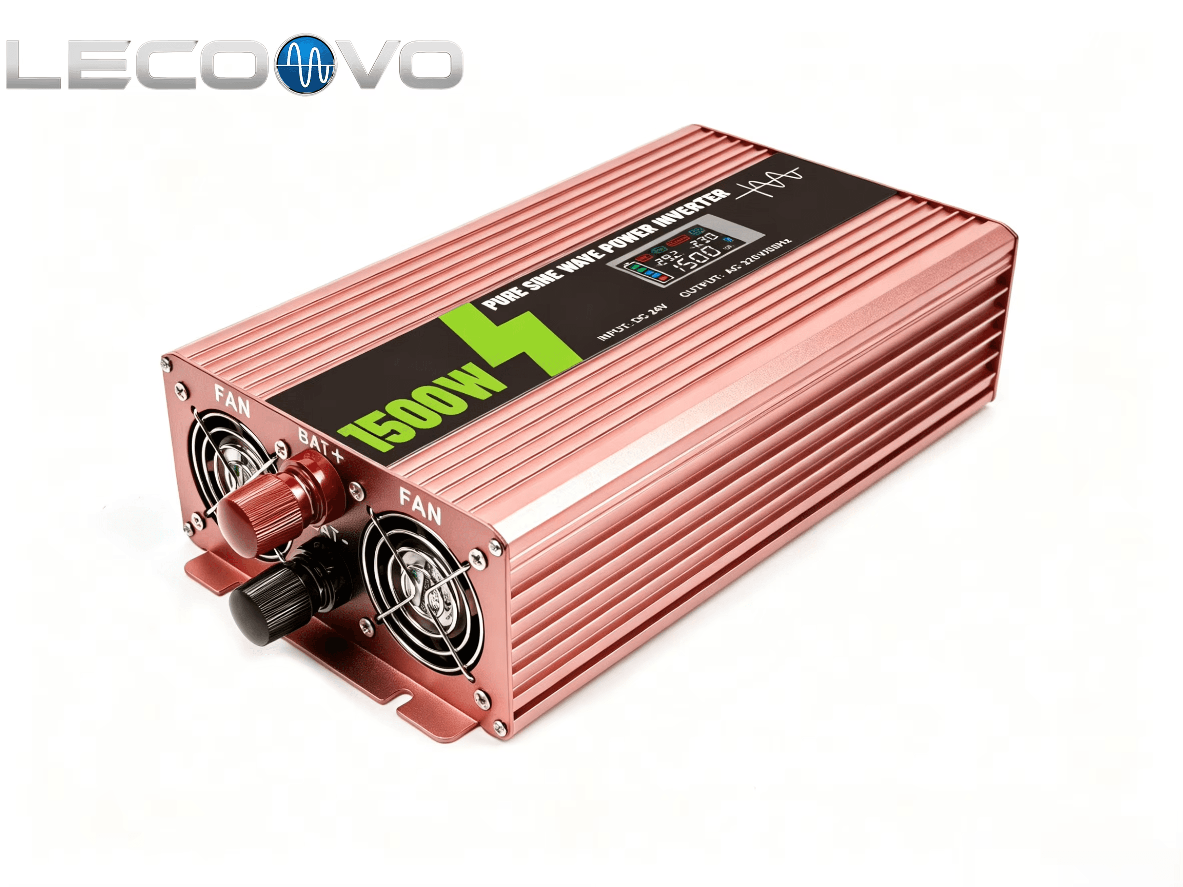 LECOOVO 1500W DC 24V to AC 220V Pure Sine Wave Power Inverter for Car & RV Camping, LECOOVO 1500W Pure Sine Wave Inverter DC 24V to AC 220V, 深圳市一能精密科技有限公司