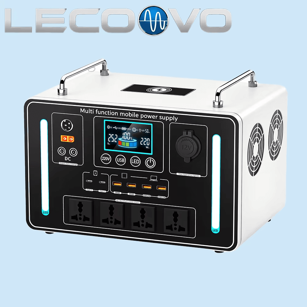 LECOOVO H2000S 2000W Portable Energy Storage Power System Energy Saving Outdoor Solar Charging Lighting, LECOOVO H2000S 2000W Portable Power Station, 深圳市一能精密科技有限公司