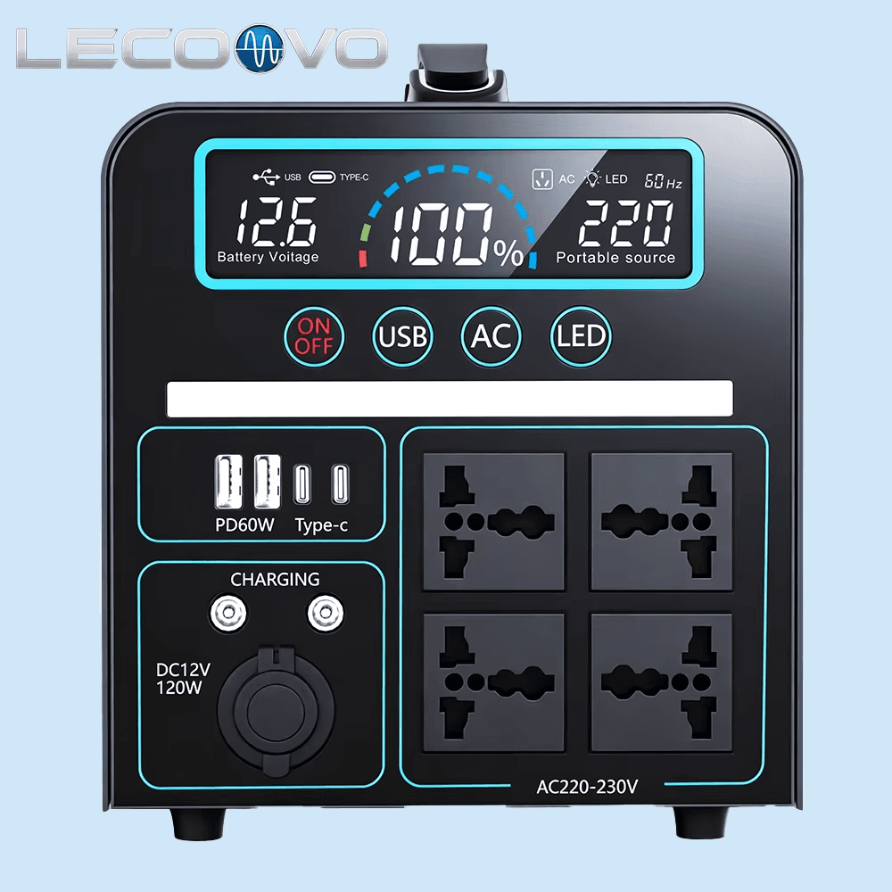 LECOOVO E500S Outdoor High Capacity Lifepo4 with MPPT Camping Solar Generator Portable Power Station, LECOOVO E500S 756Wh Solar Generator, 深圳市一能精密科技有限公司