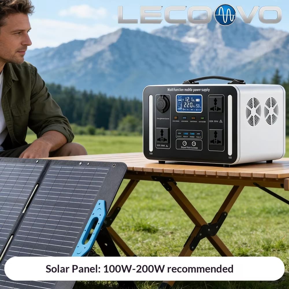 LECOOVO H1200S 1200W Portable Generator Solar Home Energy Storage System for Home Power with MPPT LiFePO4, LECOOVO H1200S 1200W Portable Generator, 深圳市一能精密科技有限公司