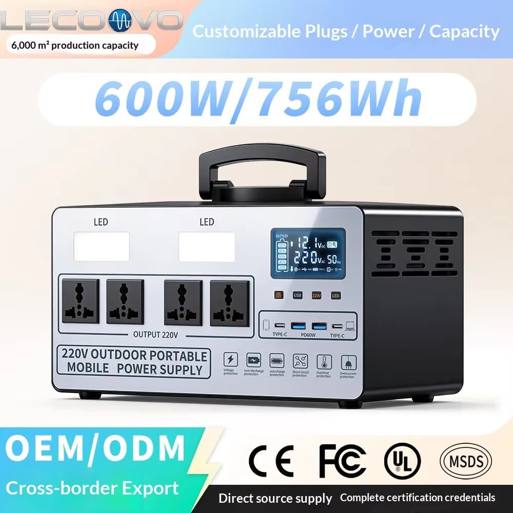 LECOOVO D600S Portable Power Station, LiFePO4 Battery, Fast Charging, Solar Generator for Home, Camping & RV, LECOOVO D300S 300W LiFePO4 Portable Power Station, 深圳市一能精密科技有限公司
