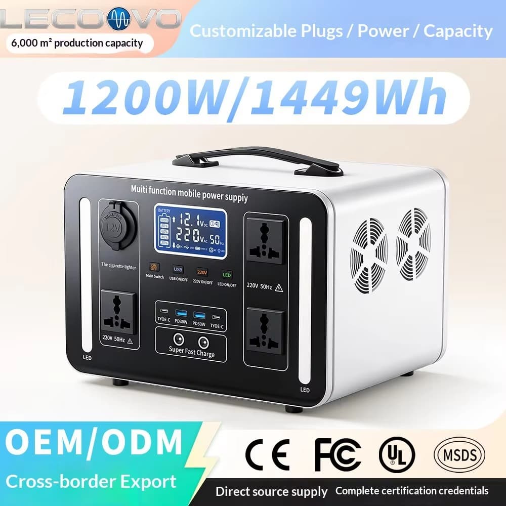 LECOOVO H1200S 1200W Portable Generator Solar Home Energy Storage System for Home Power with MPPT LiFePO4, LECOOVO H1200S 1200W Portable Generator, 深圳市一能精密科技有限公司