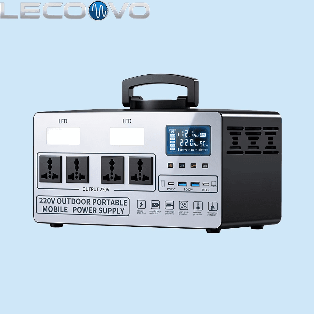 LECOOVO D600S Portable Power Station, LiFePO4 Battery, Fast Charging, Solar Generator for Home, Camping & RV, LECOOVO D300S 300W LiFePO4 Portable Power Station, 深圳市一能精密科技有限公司