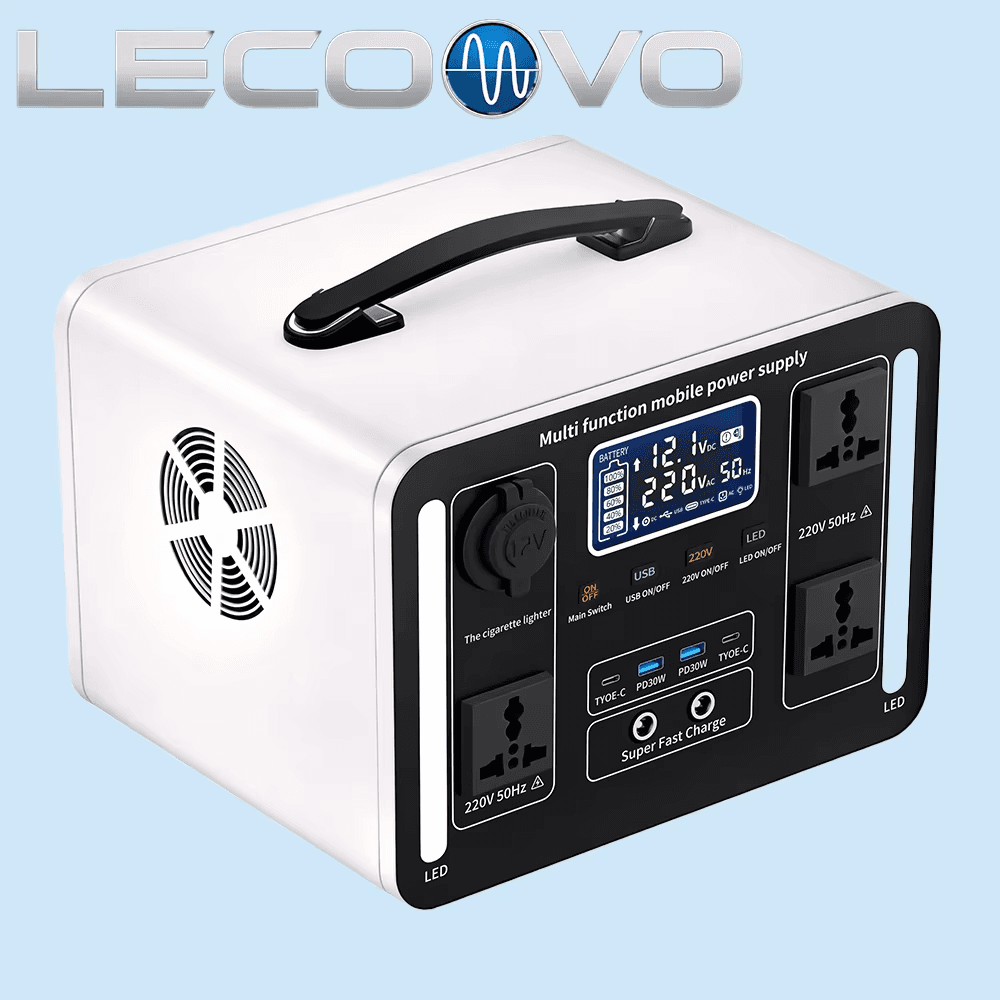 LECOOVO H600S 600W Portable Power Station Outdoor Solar Generator Backup Battery Pack, LECOOVO H600S 600W Portable Power Station, 深圳市一能精密科技有限公司