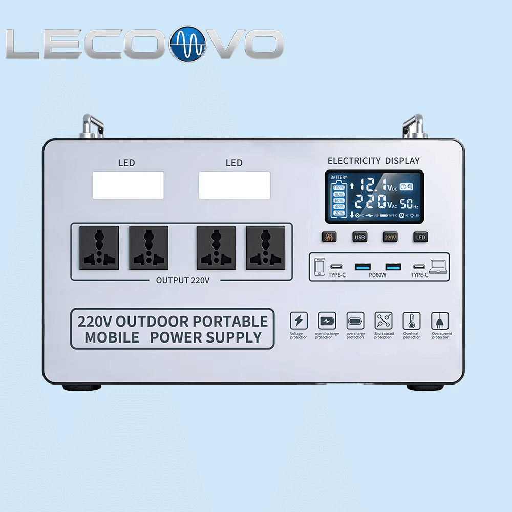LECOOCO D1200S 1200W Portable Power Station Emergency Energy Storage Suitable for Road Trips and Home Backup, LECOOCO D1200S 1200W Portable Power Station, 深圳市一能精密科技有限公司
